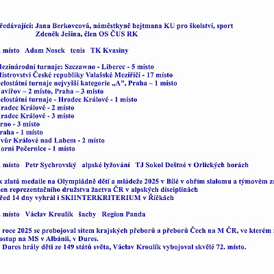 260130 - Rychnov - Nejlepší sportovec okresu r. 2025 - ©PR - 135a