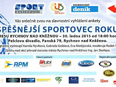 2015.01.30 - Nejlepší sportovec okresu Rychnov r. 2014 © Petr Reichl